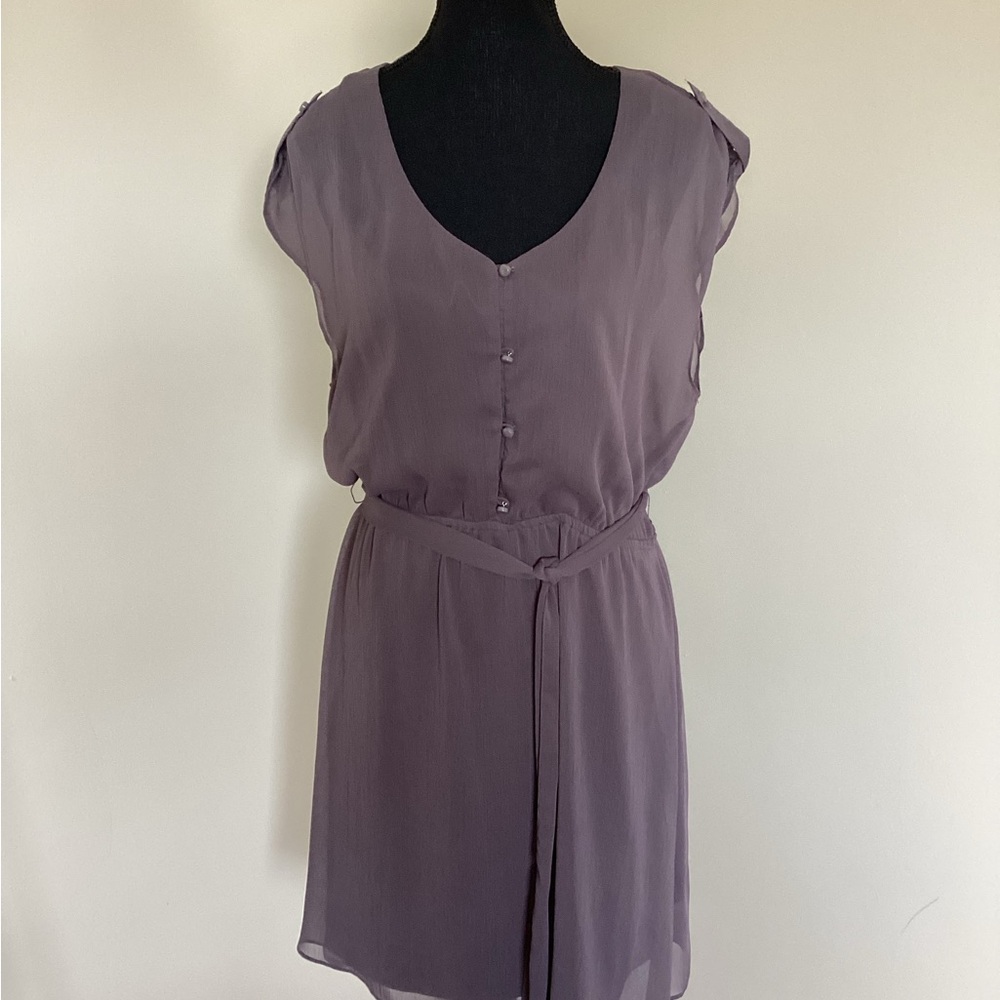 GAP Elegant Muted Purple Sleeveless Dress